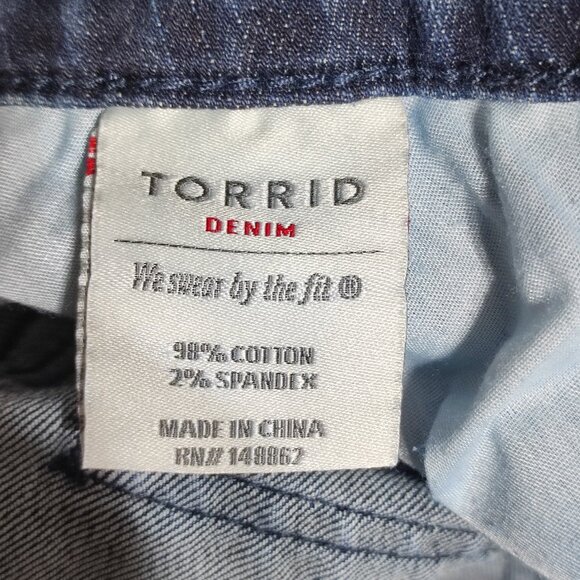 Torrid jeans women's size 12 ink blue colour skinny fit stretchy denim - Picture 7 of 13